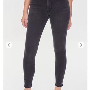 forever-21 mid rise skinny jeans